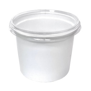 Boîte de soupe Take Away 500ml  avec couvercle blanc -  Boîte complète 300 unités