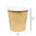 Vaso de Cartón Café 110ml (4Oz) Kraft c/ Tapa “To Go” Negra - Paquete 50 unidades