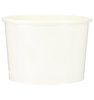 Gobelet Carton Blanc pour la Crème Glacée 350ml avec Couvercle en Dôme - Paquet 55 unités