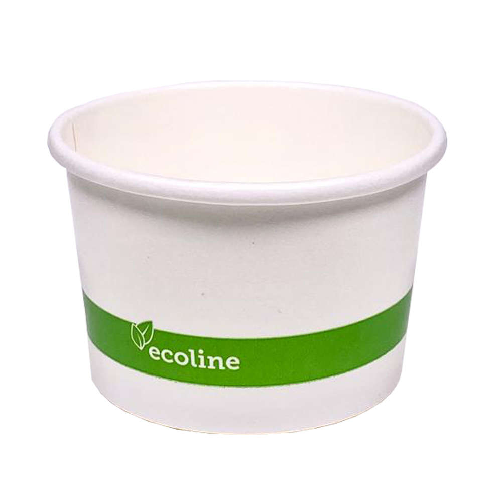 Gobelet Carton Blanc pour la crème glacée 160ml Écologique