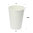 Vaso de Cartón 480ml (16Oz) Blanco con Tapa Sin Agujero Blanco – Paquete 50 unidades