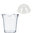 RPET Plastic Cup 630ml w/Dome Lid for Straws - Pack of 50 Units