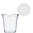 RPET Plastic Cup 430ml w/Straw Lid - Pack of 50 Units